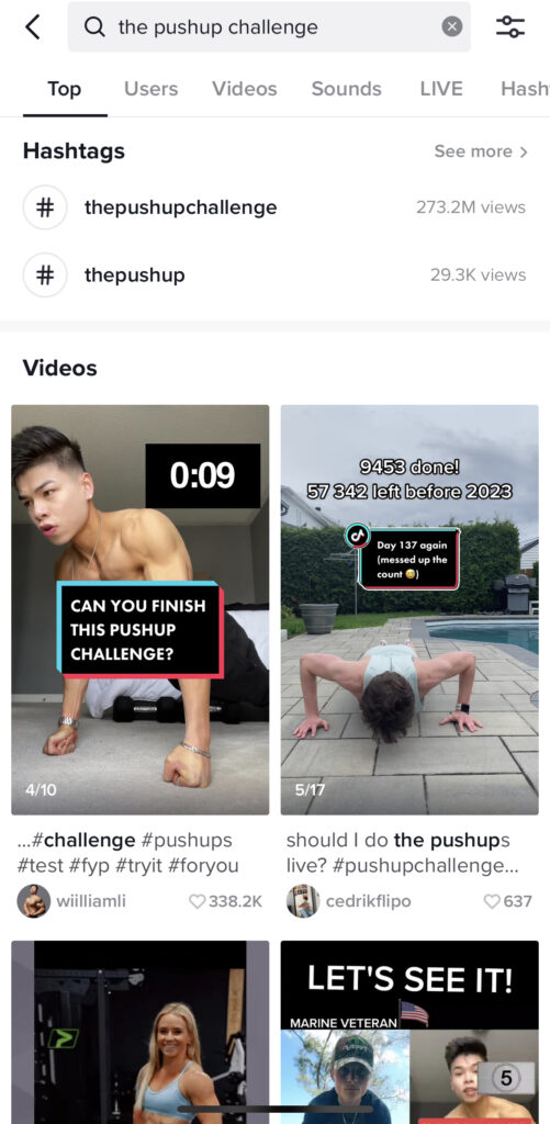 Saber crear un reto TikTok como el viral #thepushupchallenge. 