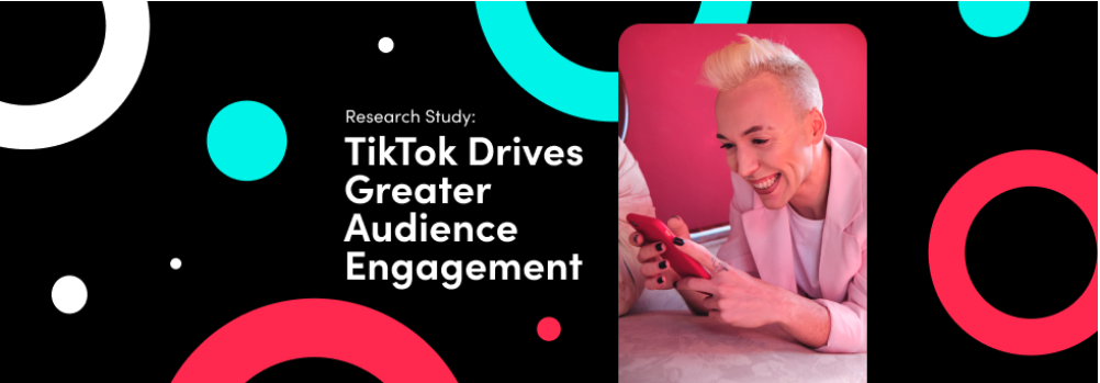 TikTok for Business page showing how TikTok videos drive greater audience engagement.