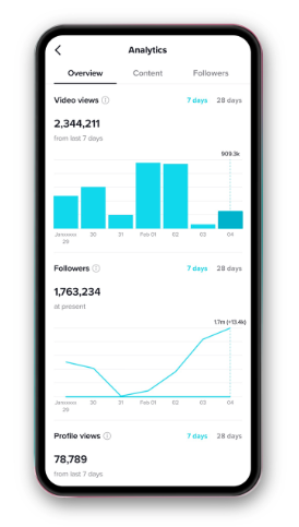 Screenshot of TikTok Analytics page showing the best times to post on TikTok based on followers’ activity. 