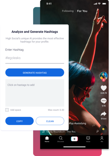 Analizar y generar hashtags Captura de pantalla