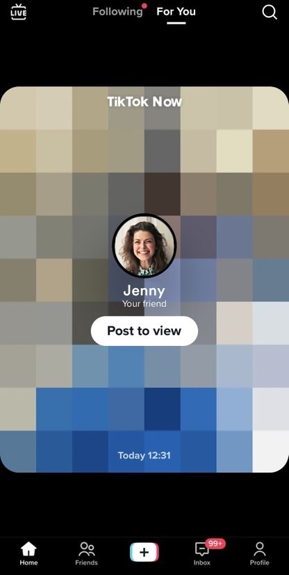 Captură de ecran a postării pentru a o vizualiza pe TikTok