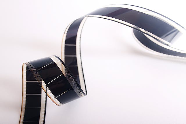 A photo of a film strip. 