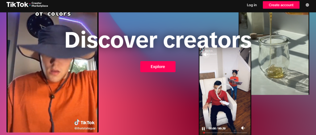 Captură de ecran de la High Social a pieței TikTok Creator Marketplace.