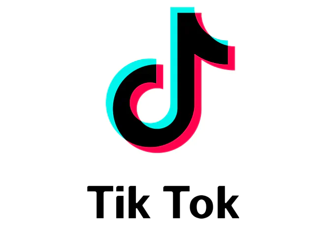 Alt-tekst: Een foto van het logo van TikTok met daaronder de naam TikTok. 