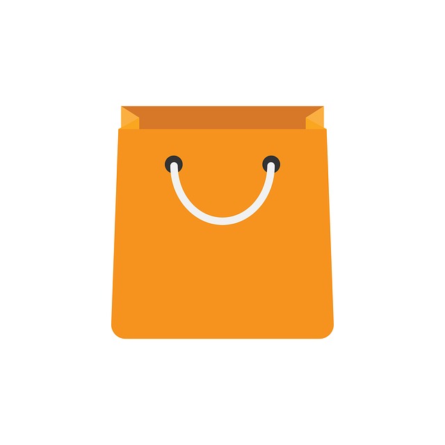 Uma imagem do ícone da sacola de compras do TikTok. 