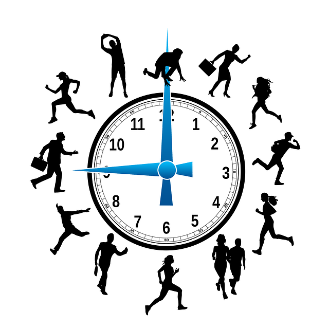 An illustration of a clock showing TikTokers’ activities 24/7.