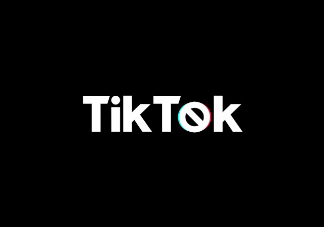 The name ‘TikTok’ on a black background.